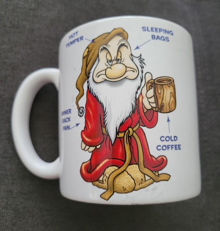 Disney Store "Wake Up Grumpy" Coffee Mug! 