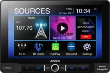 Jensen CAR910W Multimedia Receiver w/ Wireless Apple Carplay & SiriusXM-Ready 