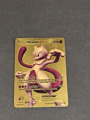 Mewtwo EX 98/99 Next Destinies Gold Foil FanArt Pokemon Card HP