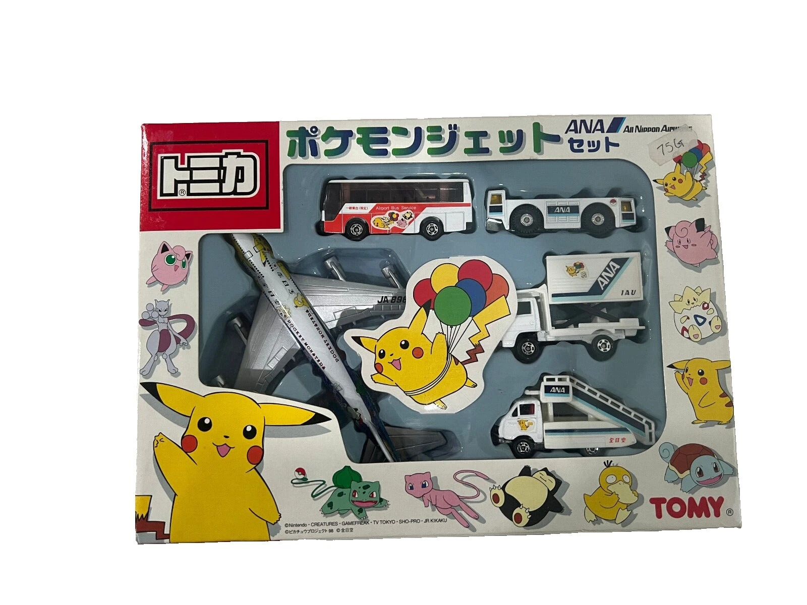 Современные литые машинки, грузовики и фургоны Tomica Pokemon