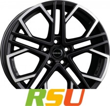 4x Borbet XV black polished matt 8.5x19" ET30 LK5 112 ML 72.5 Alufelgen 19 Zoll