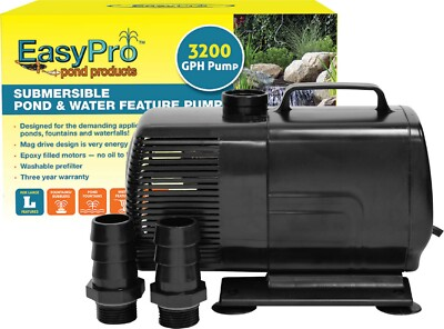 #ad EasyPro EP3200N Submersible Mag Drive Pump 26#x27; Cord Pond and Fountain Pump $332.30