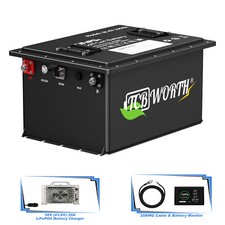 36V 105Ah Golf Cart Lithium LiFePO4 Battery 200A BMS Deep Cycle 10Years-Lifetime