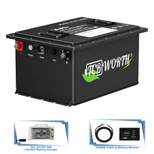 36V 105Ah Golf Cart Lithium LiFePO4 Battery 200A BMS Deep Cycle 10Years-Lifetime