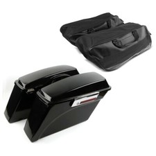 Hard saddlebags for Harley CVO Road King 2013 with inner bags black
