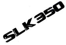 #1 BLACK SLK350 FIT MERCEDES REAR TRUNK EMBLEM BADGE NAMEPLATE DECAL NUMBERS