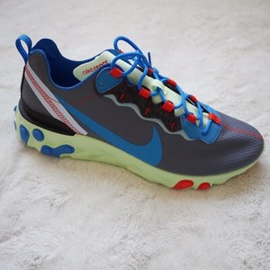 Mens Nike React Element 55 SE CT1142-700 Volt/BlueStardust-DarkGrey New Size10.5 | eBay