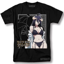Overlord Albedo Shirt Hentai Waifu Anime Waifu Senpai Manga Graphic T-Shirt