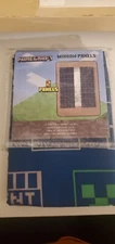 Unused Unopened Minecraft Window Panels Blue Green White Window Curtains 2 Pack