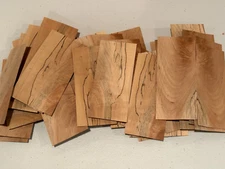 50 Spalted Maple Wood Veneer Fingerboard ALL straight cut 1/42" thick tech deck
