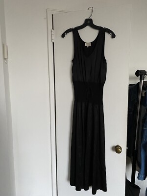 Aritzia Le Fou Wilfred Black Silk Maxi Dress, Size Small | eBay