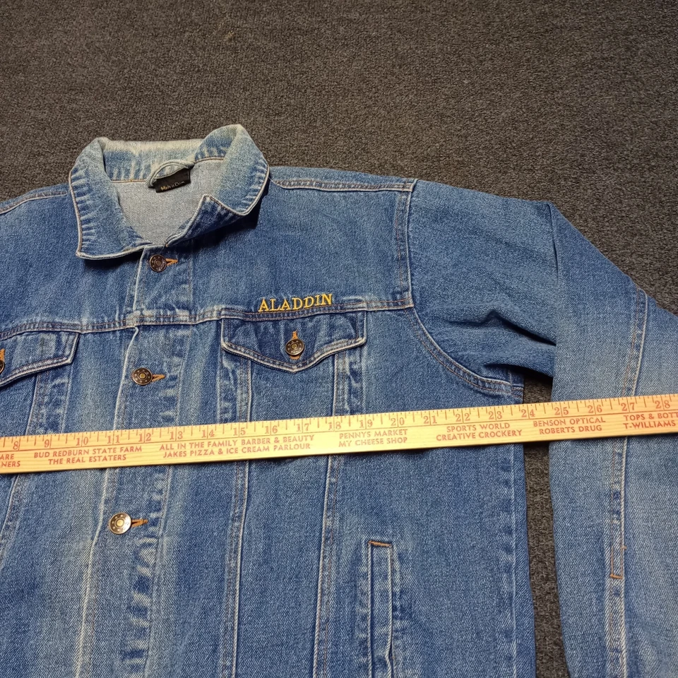 Vintage Aladdin Las Vegas Denim Trucker Jacket Casino Hotel 90s - Image 4 of 4