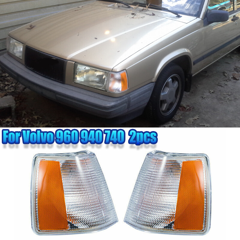 2PCS Parking Corner Light Signal Driving Lamp For Volvo 740 940
