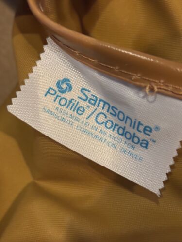 Vintage Samsonite Brown Leather Bi-Fold Hanging Garment Travel Bag Luggage - Picture 2 of 11