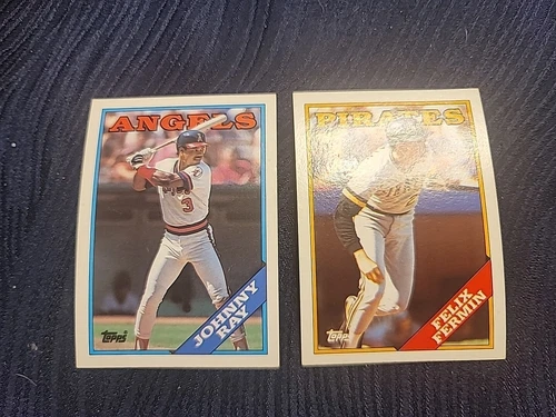 1988 Topps - #547 Felix Fermin and Johnny Ray 115#