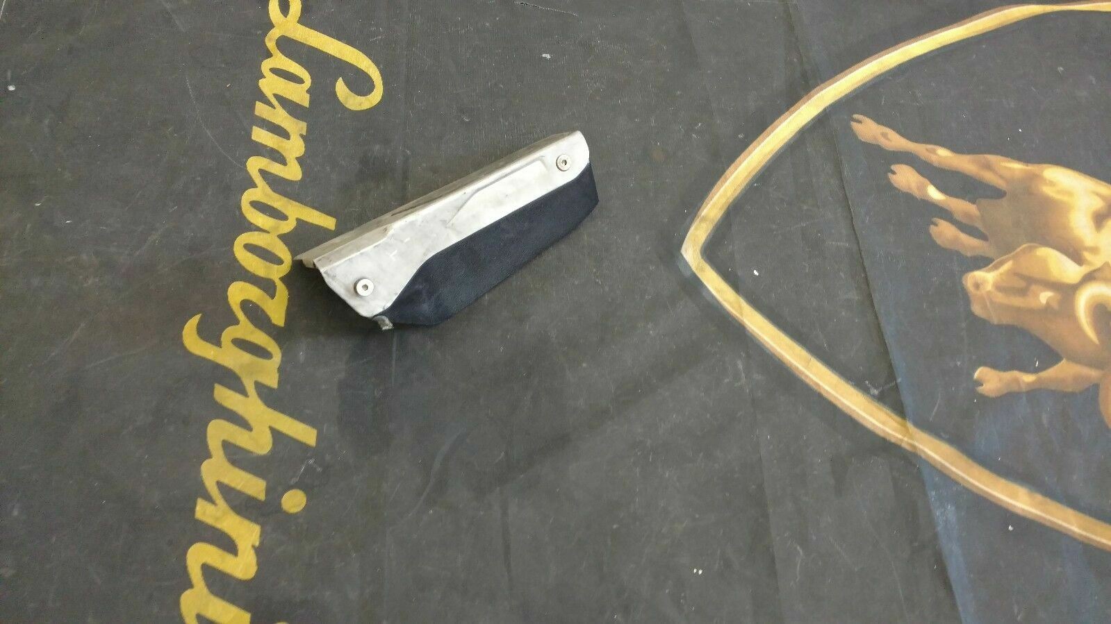 LAMBORGHINI MURCIELAGO DRIVER FOOTREST SUPPORT WITH COVER OEM 401864419B