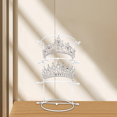 Wedding Hair Crown Rack Headwear Holder for Necklace Hair Band Earrings