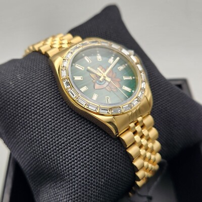 Timex X Jacquie Aiche Legacy Malachite Tribe Eye Flower Watch 36mm
