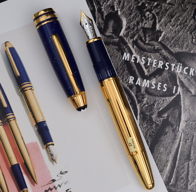 MONTBLANC Meisterstuck Solitaire 146 Ramses II Lapislazuli & 925