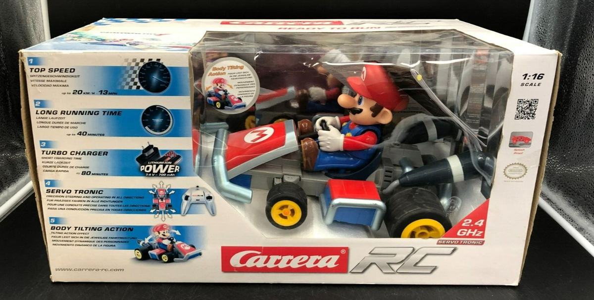 As-Is* CARRERA RC MARIO KART 1:16 Scale w/Box *No Remote, Untested