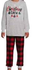 Jolly Jammies Unisex Size XS 4/5   Christmas Crew  Pajamas