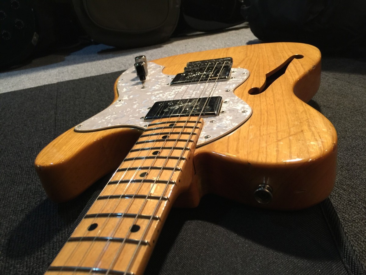 ギター Fender Japan Telecaster Thinline TN72-85 Used Fender Japan TN72-85 Natural MIJ Telecaster Thinline