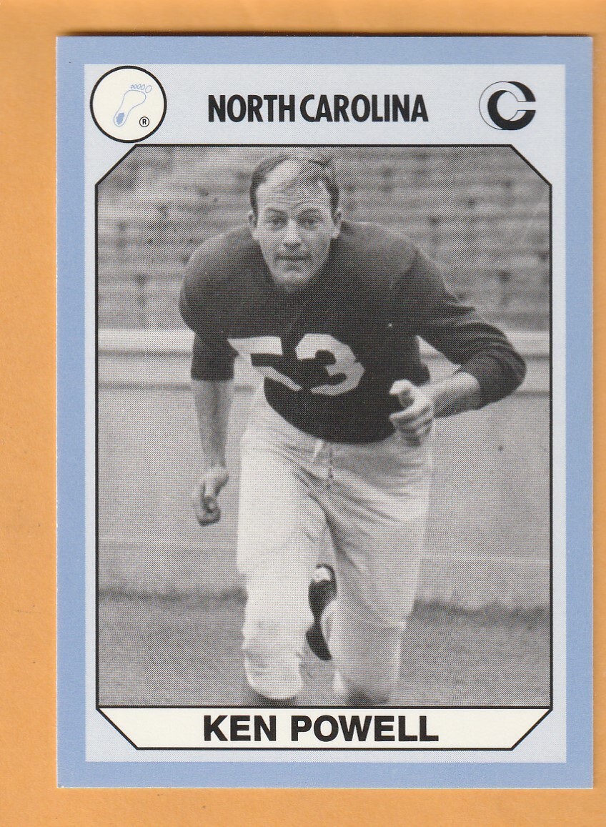 Ken Powell North Carolina Tar Heels 1990 Card #124 Danville Virginia 11G