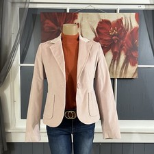 GAP Women  s Blazer Sz 4 Velvet Cotton Stretch Pinkish Working Cuffs Suit Jacket