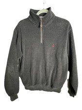 Polo Ralph Lauren Black Quarter Zip Pullover Sweater Collar Men  s Size Small