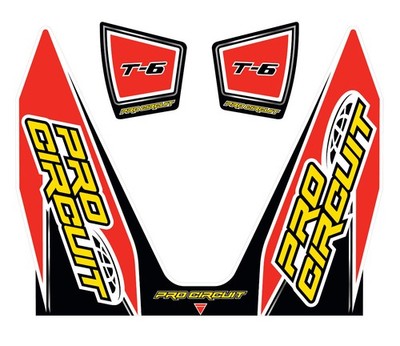 Pro Circuit - Dc14T6 - T-6 Wrap/End Cap Decal Replacement Muffler Stickers
