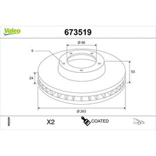Disque de frein Nissan TRADE