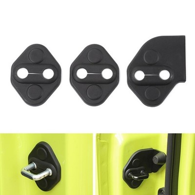 3 Stück Schwarz ABS Auto Türschloss Schnalle Abdeckung Verkleidung Fit für 20
