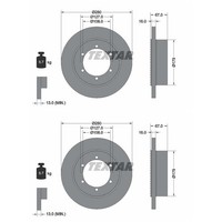 2X Textar Bremsscheiben 280Mm Voll Hinten Passend FüR Nissan Cabstar NT400 | 923