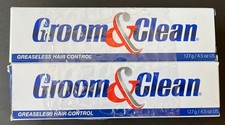 2 Pack Groom Clean Greaseless Hair Control 4.5 Ounce NEW Exp. 07/2028