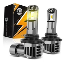  2025 Fog Lights, 3000K 12000LM Super Bright 600% Brighter, 9006 Golden Yellow