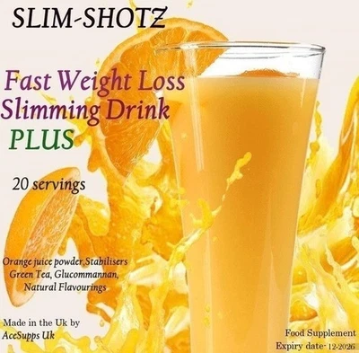 AP NUTRITION FAST SLIM ORANGE JUICE FLAVOUR WEIGHT LOSS SLIMMING DRINK SHAKE MIX PLUS