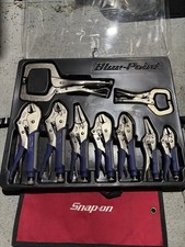 Blue Point 9 Piece Soft Grip Locking Pliers Set Vice Grips Set. SOLD BY SNAP ON