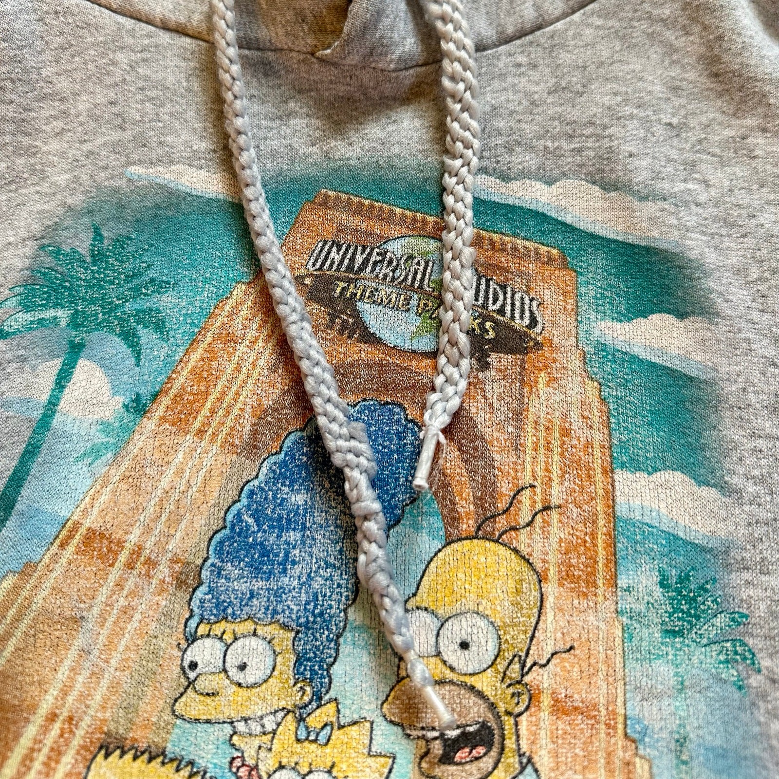 Universal Studios Simpson Simpson Gray Hoodie Big… - image 8