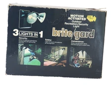 NEW Brite/gard Motion Activated Outdoor Security Lighting