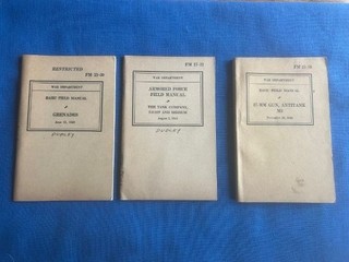 Group of Early War 1942Armored Force and Weapon Books IDed