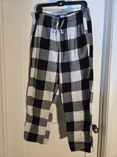Old Navy Size Large Black Plaid Pajama Pants