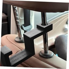 Hard Hat Holder for Truck Seat Bamboo Hard Hat Hook for Seatback, Headrest 1