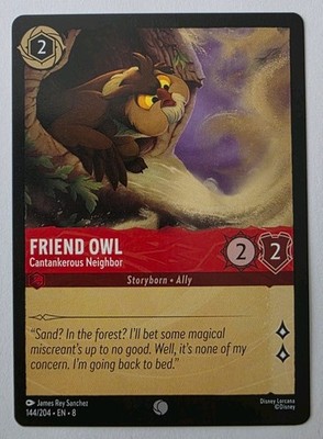 Friend Owl - Cantankerous Neighbor 144/204 Reign Of Jafar Regular NM