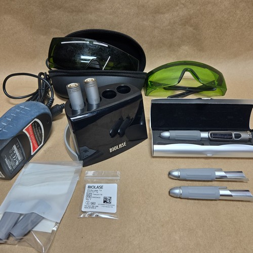 Biolase I Lase Dental Laser With Batteries, Charger, Sheaths, Glasses, Etc. B6