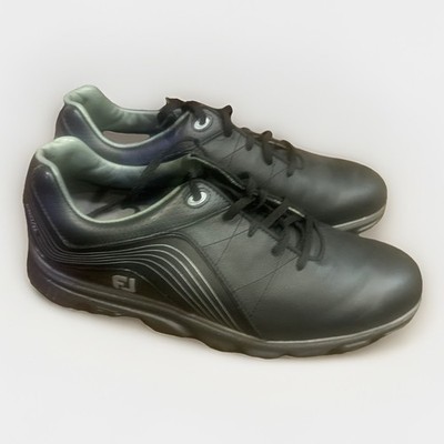FootJoy Pro SL Men's Size 10.5 Men s Golf Shoes Spikeless Black Leather Worn 2x