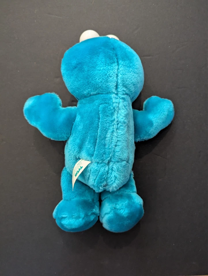 Peluche de colección 1997 Tyco Sesame Street Tickle Me Cookie Monster PROBADO FUNCIONA Foto 3 de 4