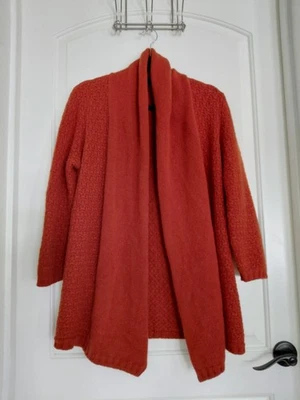Loro Piana Cardigan Open-front Size 46 100% Cashmere Italy Knit Shawl Draped