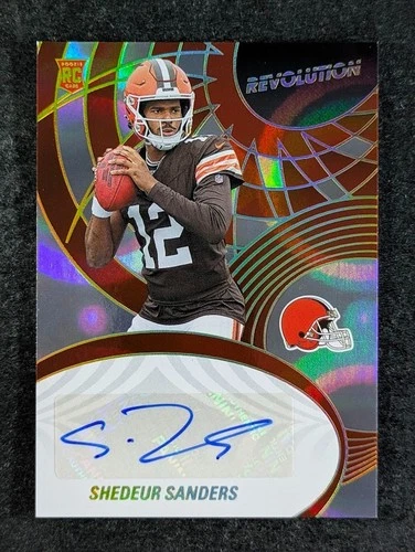 2025 Panini Revolution SHEDEUR SANDERS 4/25 RC Auto Infinite SP #AGN-SSA