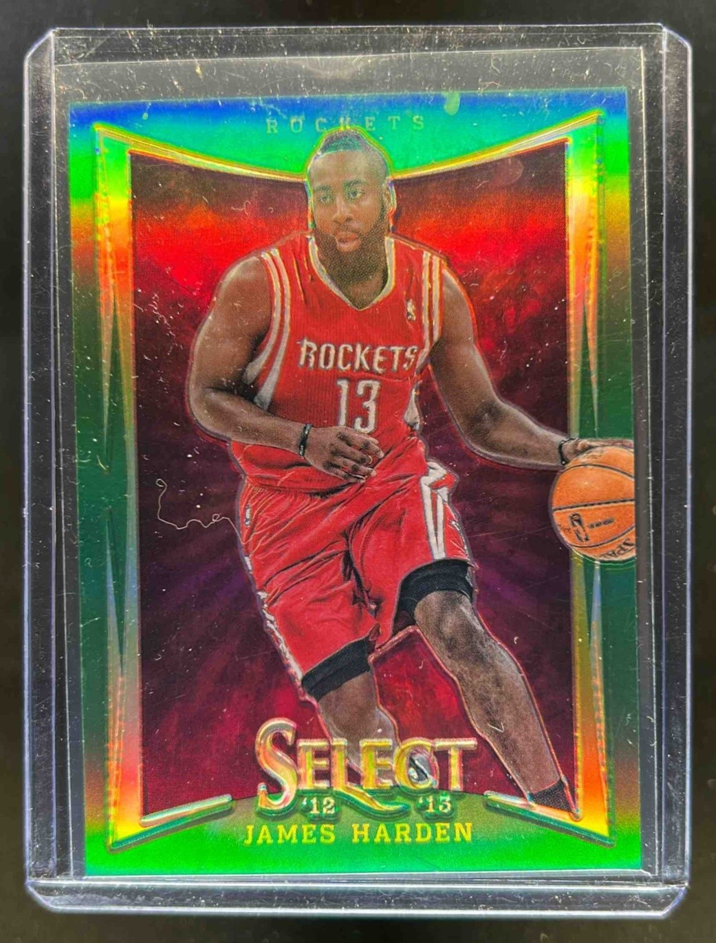 2012-13 Select James Harden Prizms Green #5/10 Rockets