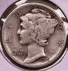 1916-S Mercury Dime VF ***RARE FIRST YEAR COIN***